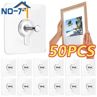 Self-adhesive Hook for Picture Super Strong Wall Hook Without Piercing Punch-free Picture Frame Holder Bathroom Kitchen Storage