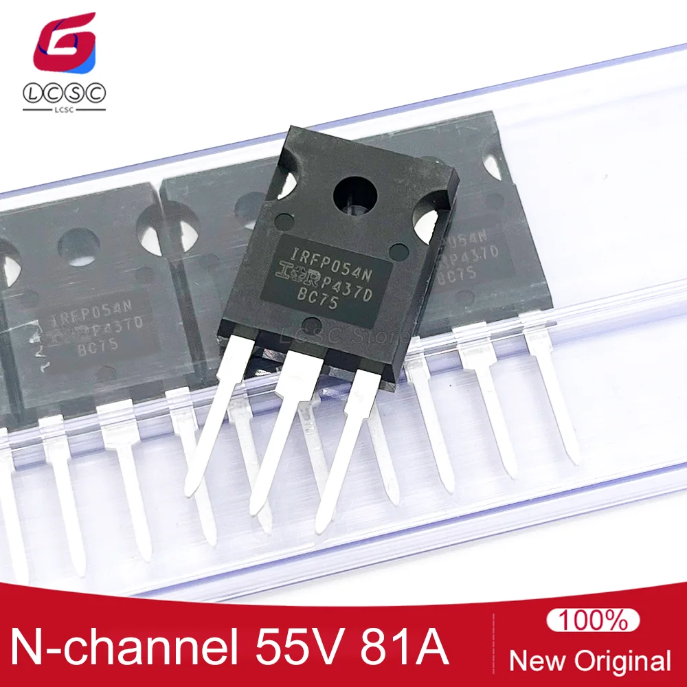 10Pieces/Lot Original IRFP054N Power MOSFET N-Channel 55V 81A 170W Through Hole TO-247AC-3 Transistor IRFP054NPBF