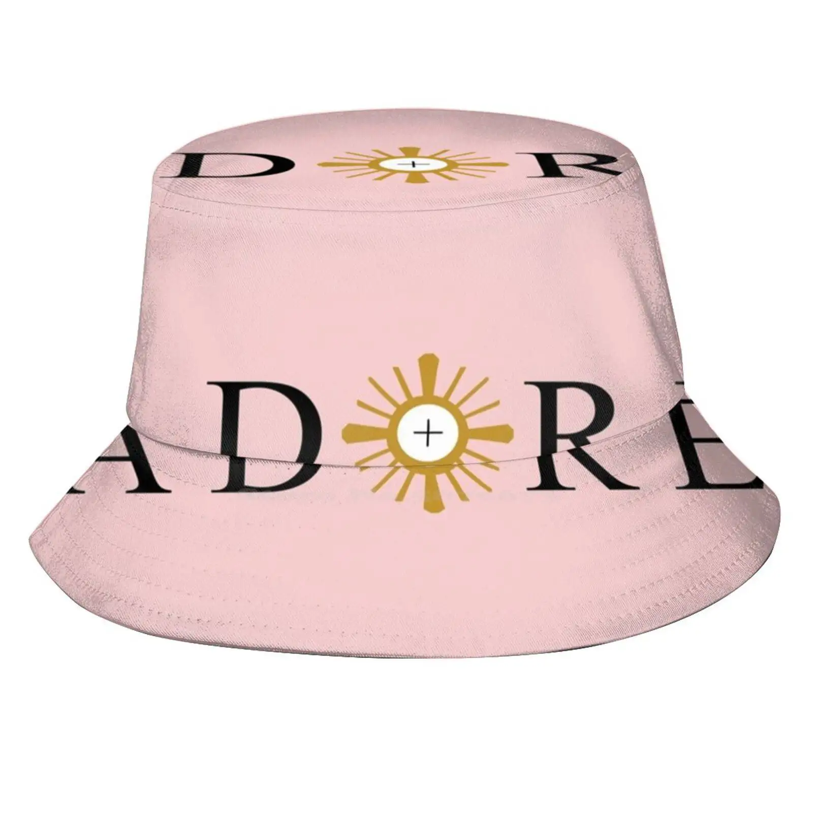 Adore — Catholic Adoration Sun Cap Fisherman Hat Bucket Hats Adoration Adore Eucharist Communion Jesus Christ Catholic