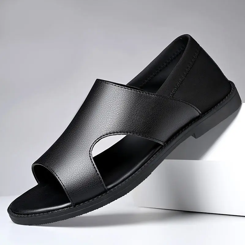 xihaha-vente-chaude-sandales-d'ete-pour-hommes-en-cuir-pu-chaussures-plates-de-createur-pour-hommes-sandales-de-plage-a-enfiler-sandales-pour-hommes-de-haute-qualite