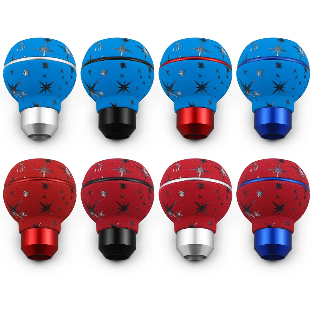 JDM 5 Speed Car Starry Sky Gear Shift Knob Leather＆Aluminium Shift Head For M8 M10 M11 M12 Shift Lever Star Gear Level Knob