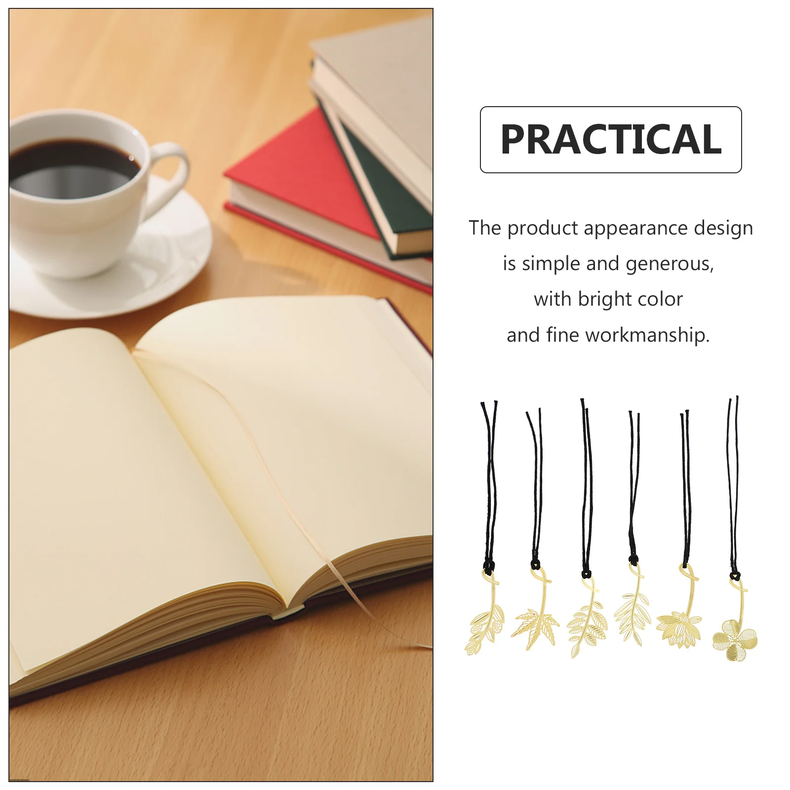 

12pcs Metal Plant Bookmarks Golden Exquisite Page Markers For Students Office School Art Projects Creative Bookmark Set