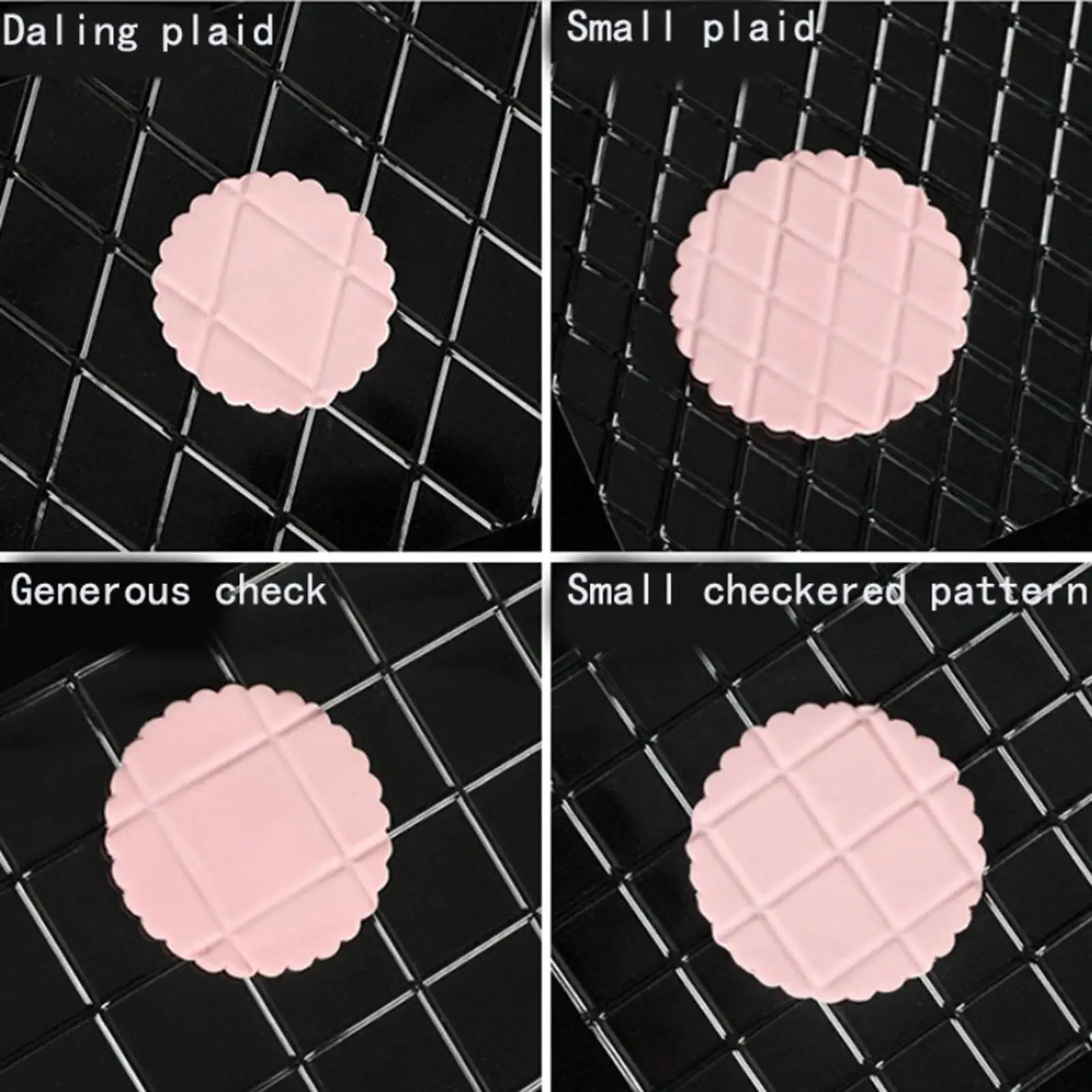 Transparent Cake Fondant Impression Mat Embossed Mat for Cake Decorating