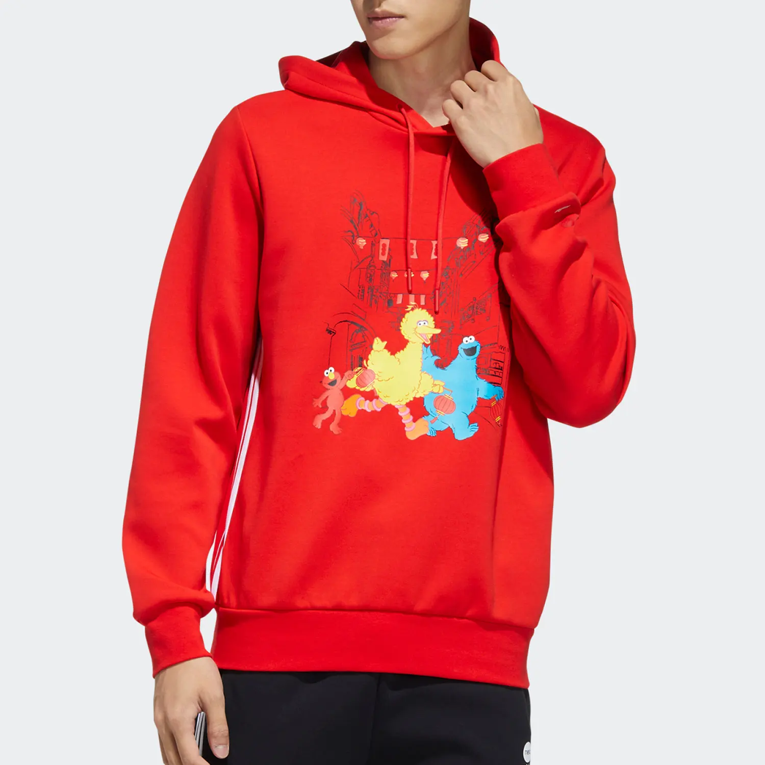 

Adidas genuine Neo Sesame Street Collaboration Men's Hooded Sweatshirt HD7295