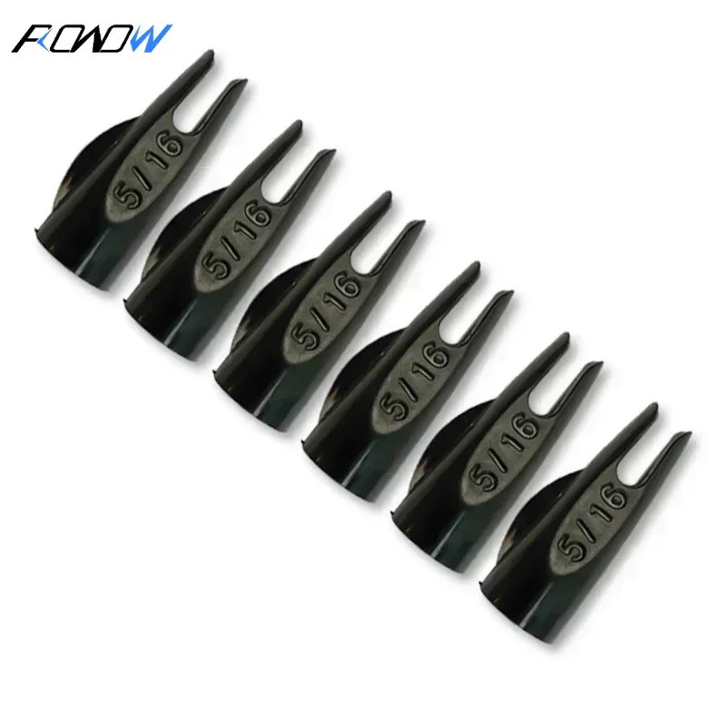 ROWOW-Archery Seta Nocks, Madeira, Setas De Bambu, Seta Nock, Forma Cônica, Tiro, Caça Acessórios, 5, 16, 50 pcs