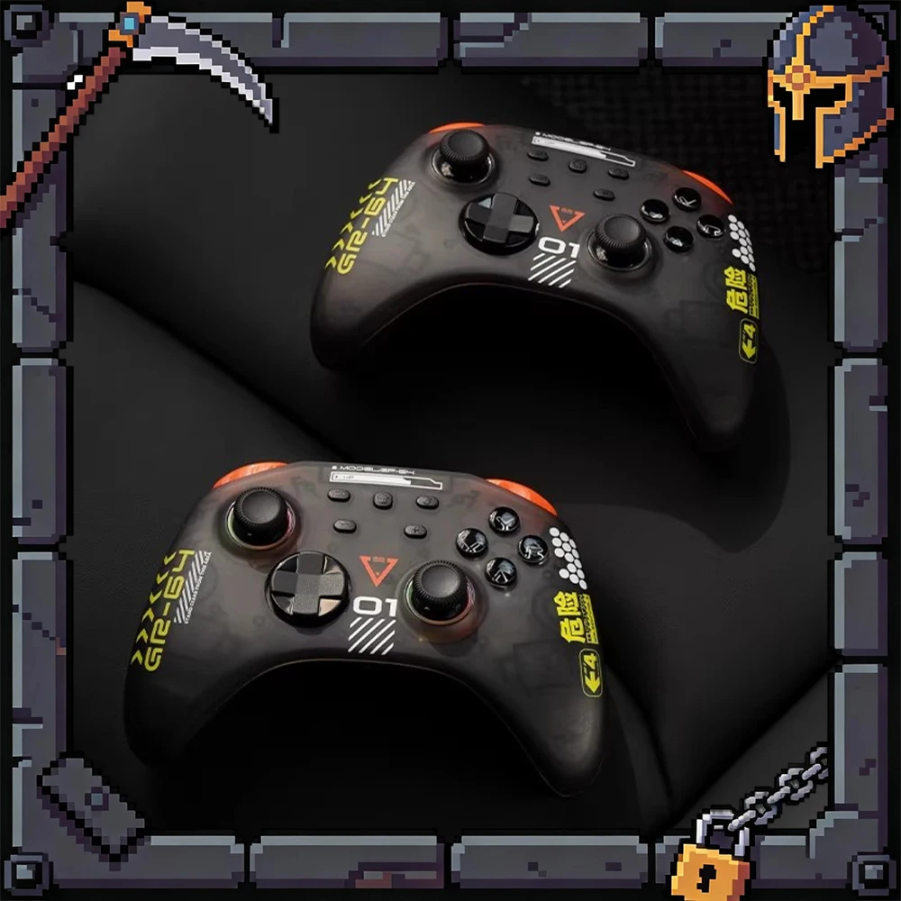 

Игровой контроллер tita Play Game Handle с поддержкой нескольких платформ, регулируемой подсветкой, беспроводной связью, всенаправленным джойстиком и механическими триггерами