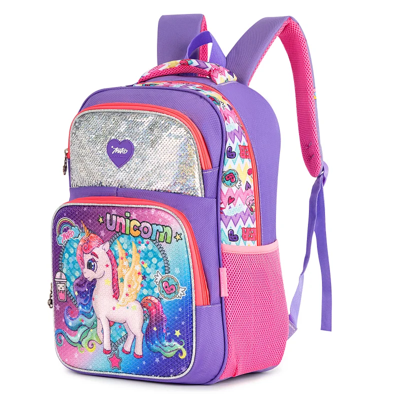 Girls Glitter Sequins Cute School Anime Backpacks Unicorn Backpacks Waterproof Lightweight Kawaii Bookbag Kids Bags Gift