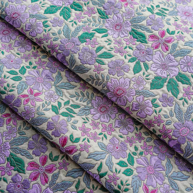 French Style Jacquard Fabric Women\'s Spring and Autumn Dress Shirt Sewing Fabric 50cmx145cm