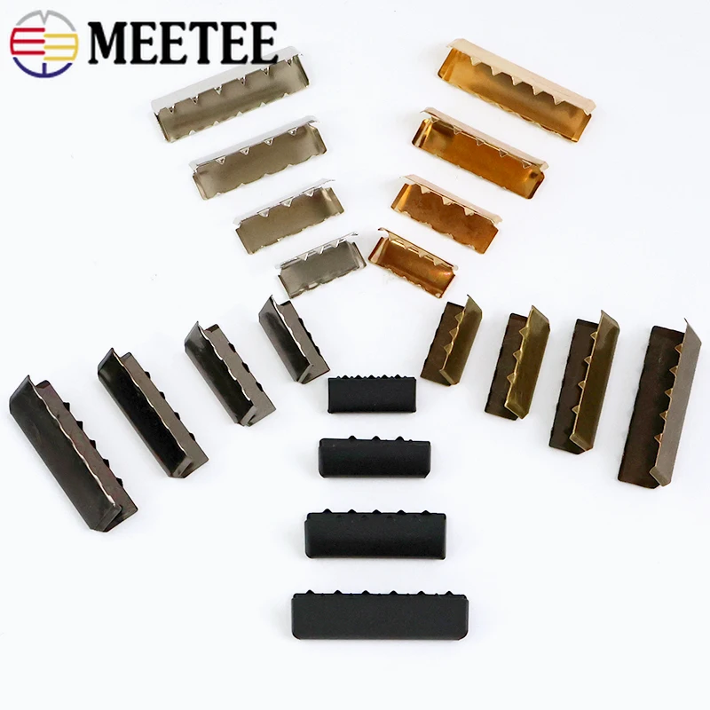 

10/20/30Pcs Metal Buckle for Strap Bag Pants Belt Tail Clip Clasp Backpack Webbing Band End Stop Buckles DIY Sewing Accessories