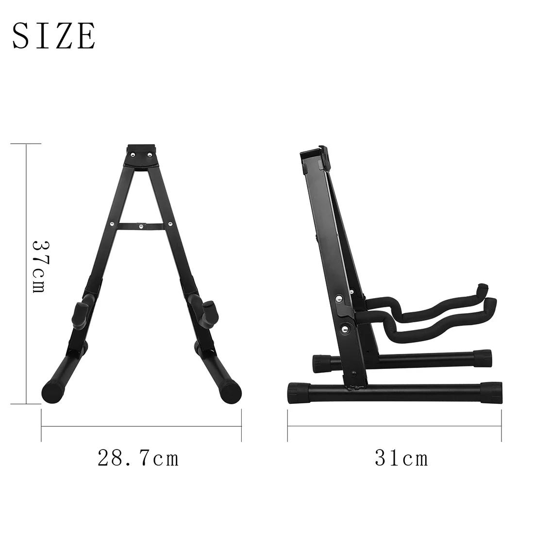 Modèle A support de guitare pliant-noir support universel support de guitare protecteur de coussinet de jambe couvre-jambes de meubles en Silicone