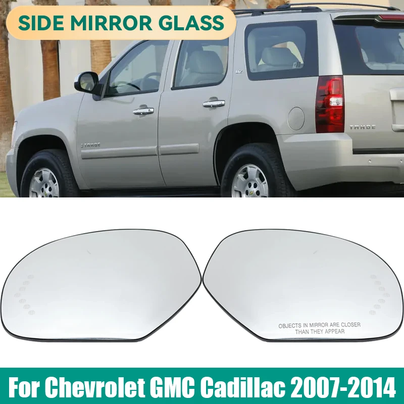 

Rearview Mirror Glass Lens For Chevrolet，GMC，Cadillac 2007 2008-2014 With Turn Signal Door Side Mirror Car Accessories