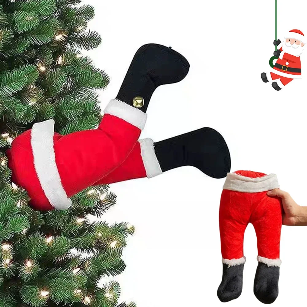 Weihnachtsmann Beine Weihnachtsbaum Dekorationen Plüsch Elf Bein Tür hängende Ornamente Urlaub Home Decor Weihnachten Party Supplies