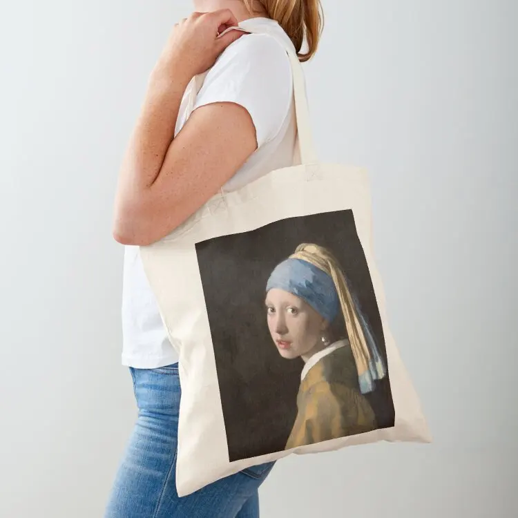 

Johannes Vermeeras Girl with a Pearl Earring (1665) famous painting Tote Bag tote bag men Lady bag bags woman 2025 Shopper