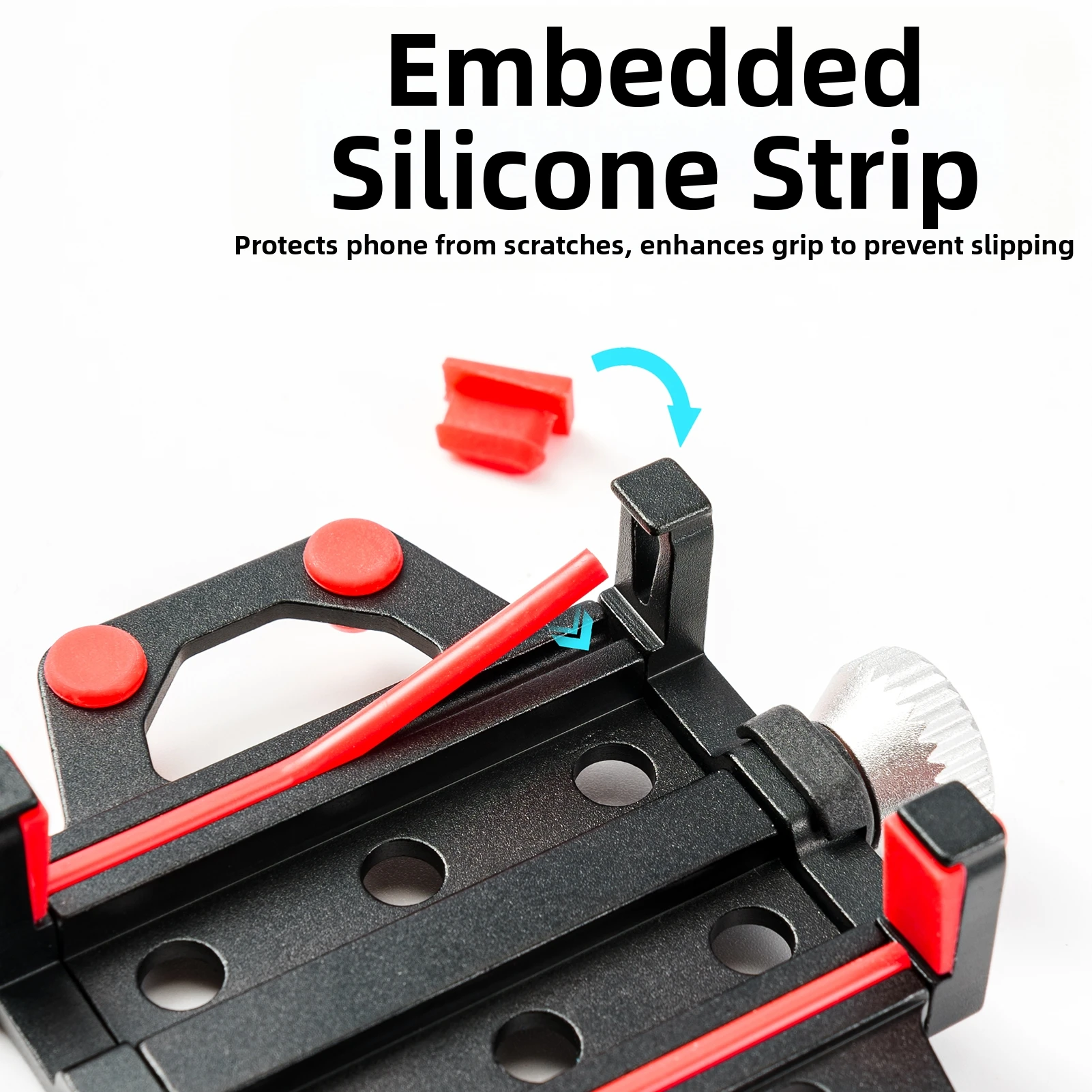 OFFBONDAGE Bicycle Phone Holder Motorcycle Electric Bicycle Phone Aluminum Alloy Bracket Five Claws Mechanical Bike Phone Holder
