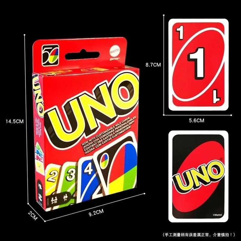 Uno Spiele für Familien nacht Brettspiele Spaß Spielkarten Kinderspiel zeug Geschenke geeignet für 2-10 Personen spezielle Regeln für jeden Spieler