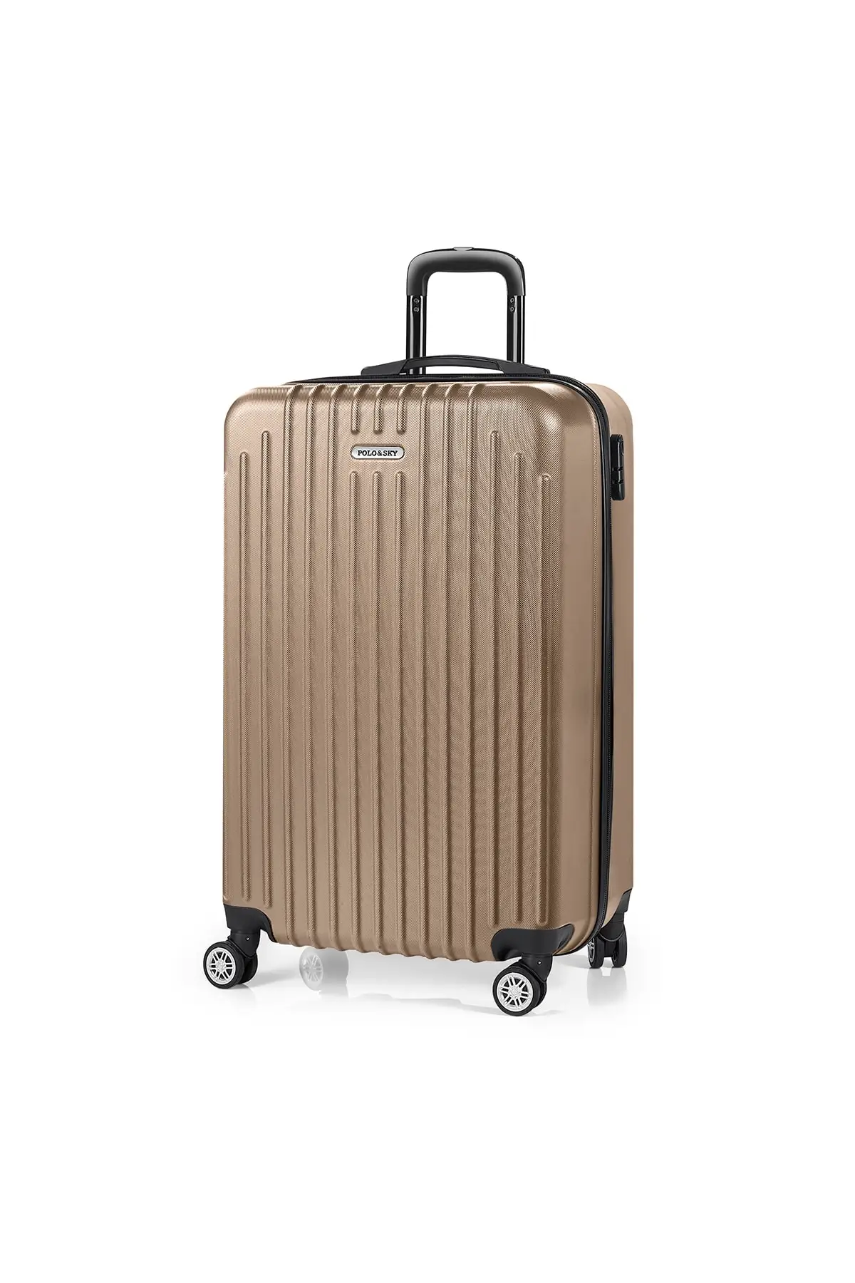 Sky Class Unisex Gold Cabin Size Suitcase