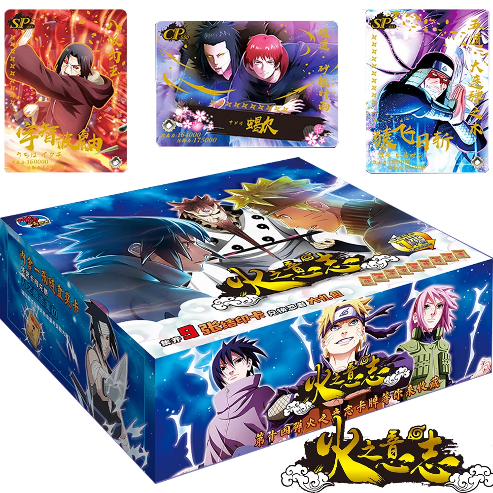 

Little Dinosaur NARUTO Collection Card For Child Haruno Sakura Gaara Temari High Scoring Youth Anime Limited Game Card Kids Toys