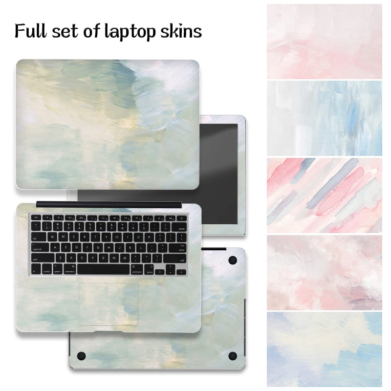 DIY Laptop Colorful Stickers PVC Skins Watercolor Cover Skin 13
