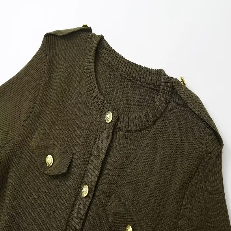 2024年秋新作 レディース デザイン感 スリムフィット 通勤 リブニット ワンピース ショート丈スカート 多機能 おしゃれ ミニ丈ワンピース