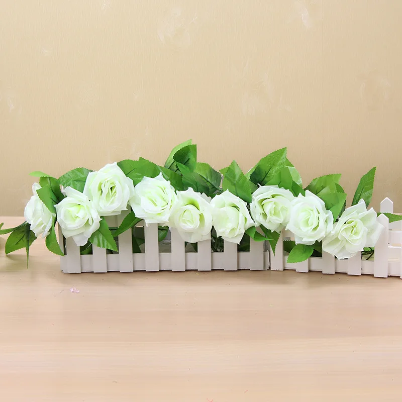 

Artificial Flower Simulation Rose Vine Silk Cloth Wedding Arches Fake Flower party Decoration Flower String Accessorie Wholesale