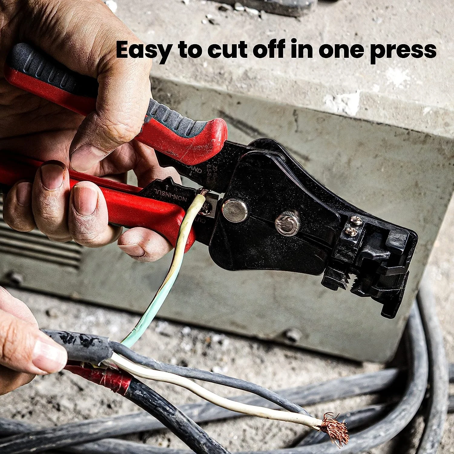 自動ワイヤーストリッパー、ワイヤーカッター、ソリッドおよびプ - Automatic Wire Stripper Cutter のレビューと価格