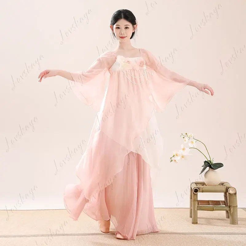 

Классические танцевальные костюмы, элегантная марля Fairy Gas, новый китайский костюм