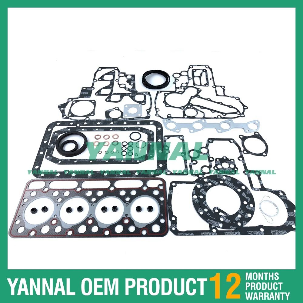 لأجزاء محرك كوبوتا 4D76 V1512 مجموعة حشية كاملة #1