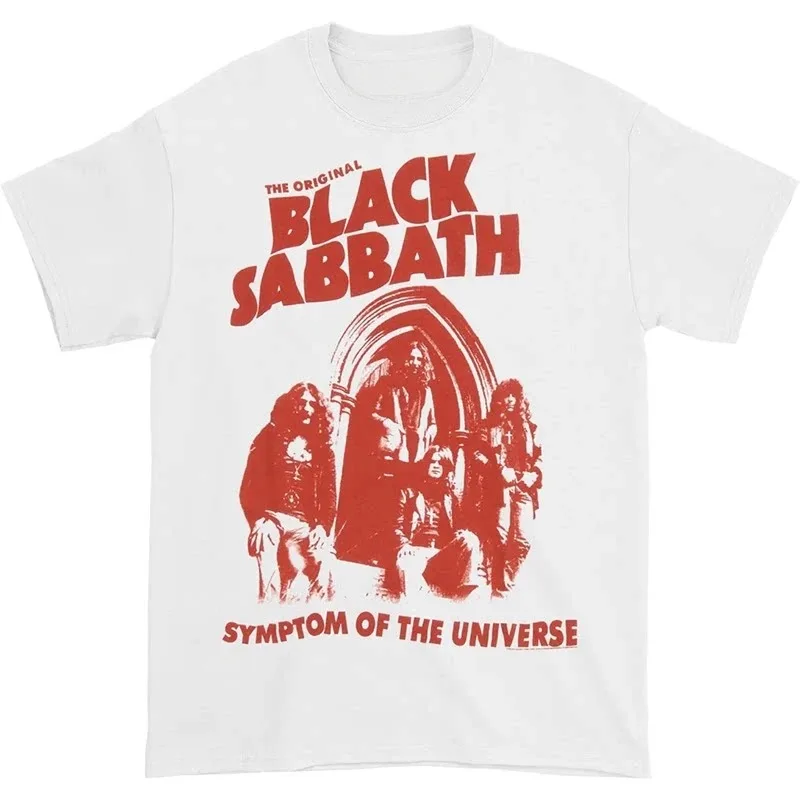 2026 New Black Sabbath Band Photo Print Casual T-Shirt, Unisex Fashion Short Sleeve Top, Ideal Gift Women And Men T-shirts