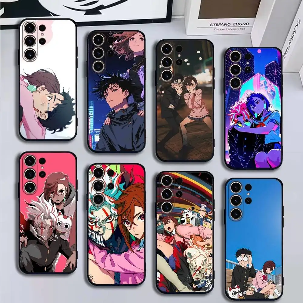 

Anime Dandadan Phone Case For SamsungS25,24,21,22,23,30,Ultra,20,Plus,Fe,Lite,Note,10,9,Soft Black Cover