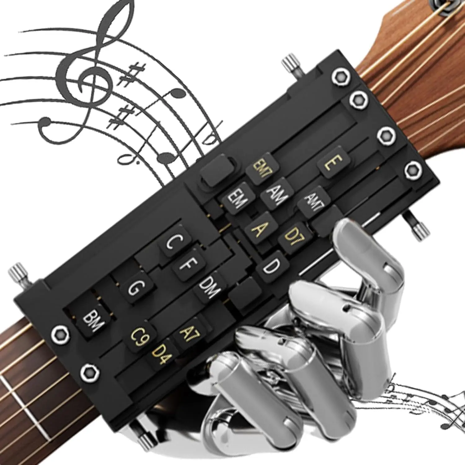 Double Guitar Chord Presser Trainer Chord Aid Tool For Beginner Guitar Accessories Learning Practice Guitar Equipment Set
