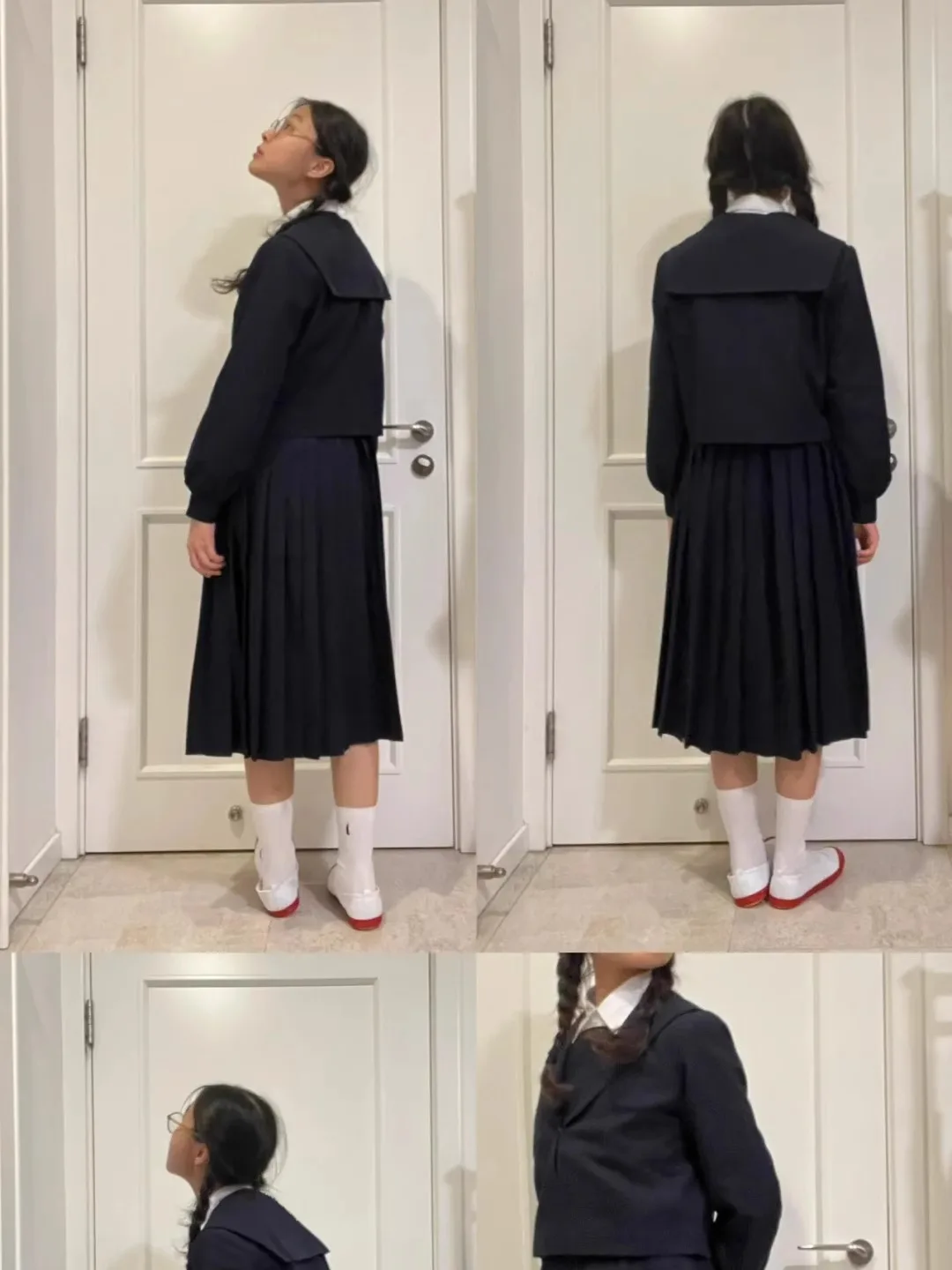 plus Size High Waist Pleated Midi Skirt Korean Style College Wind Design A-Line Skirt Autumn New Style Heavy Duty 200 Pounds