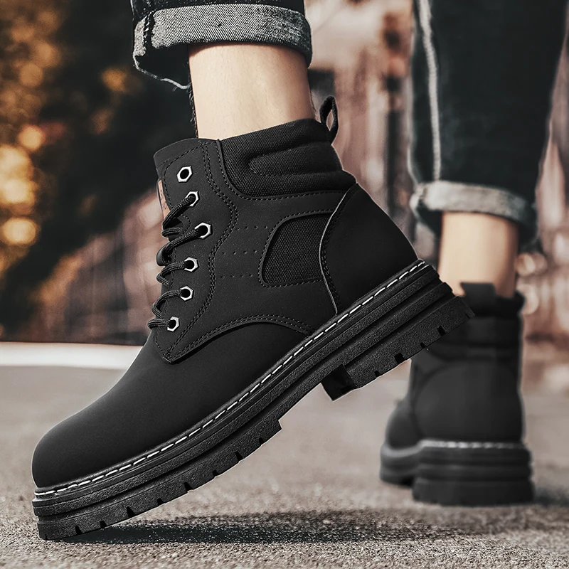 أحذية رجالية جديدة للفصول الأربعة، نعل ناعم للاستخدام الخارجي، نعل سميك متعدد الاستخدامات، أحذية عالية الجودة مضادة للانزلاق ومقاومة للاهتراء