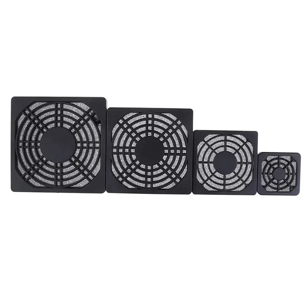 4Pcs Guard Grill Protector PC Computer Fan Filter 40/50/60/80/90/120mm Cleaning Case Fan Dust Filter ABS Case 3in1