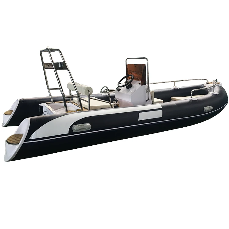 Aluminium Sport Style Inflatable Fiberglass Family Rib Boat Optimal For Outdoor Lake River Fishing Optional PVC/HYPALON
