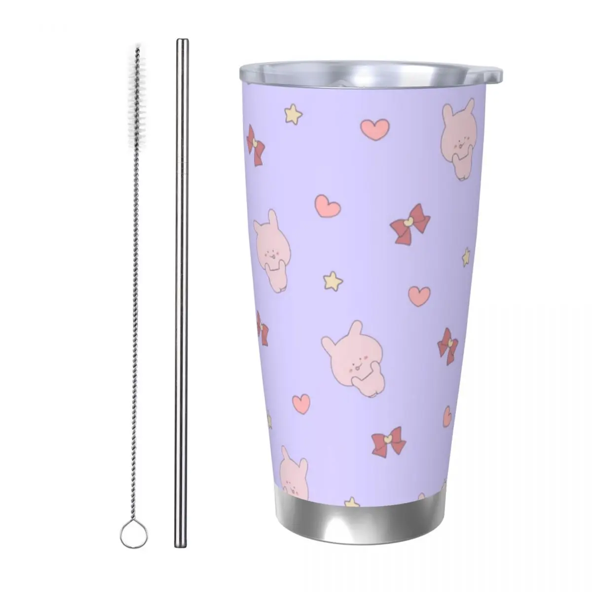 Asamimichaan Cute Asamimi 20oz Cup Large Capacity Car Mug Leak-proof Juice Coffee Cup Food Grade