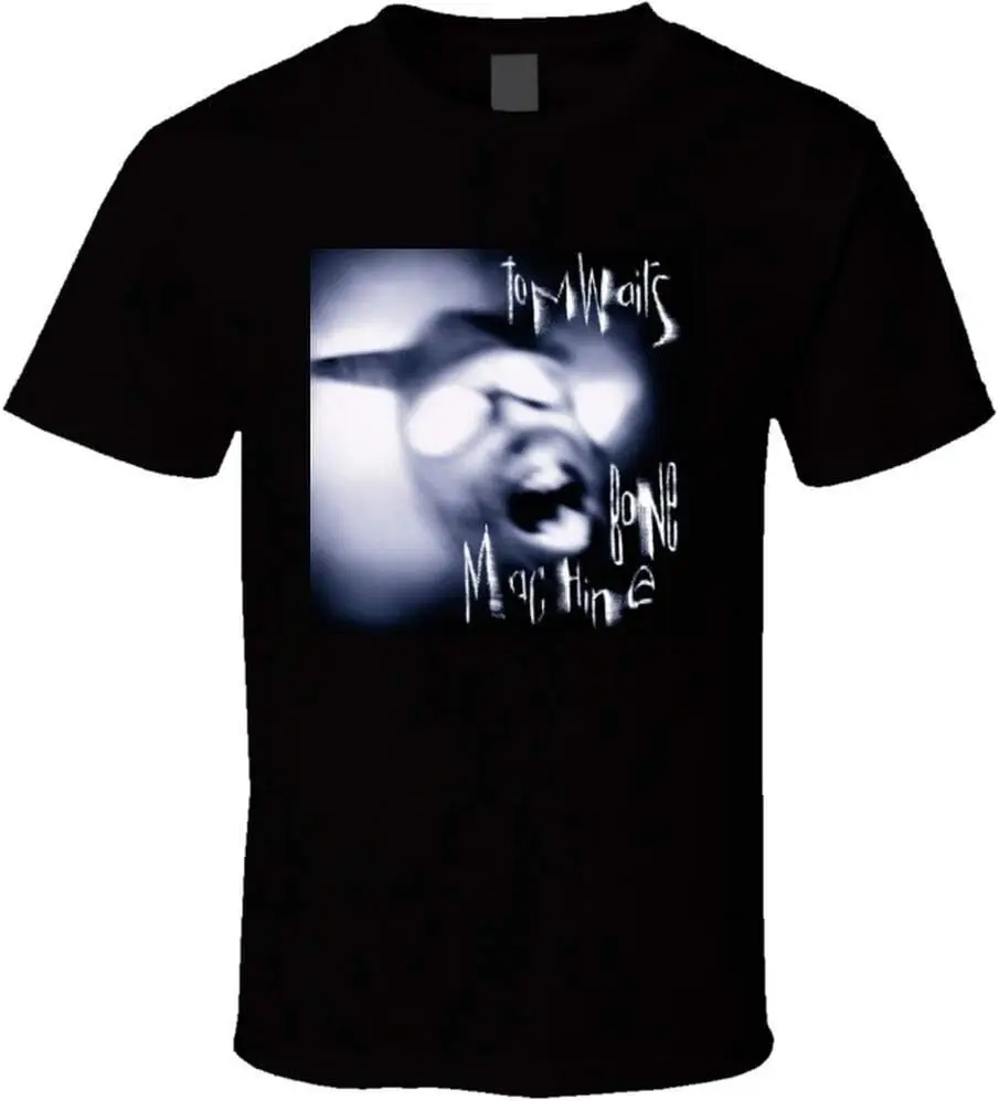 Tom Waits The Bone Machine Rock Music Fan Black Classic Short Sleeve T-Shirt