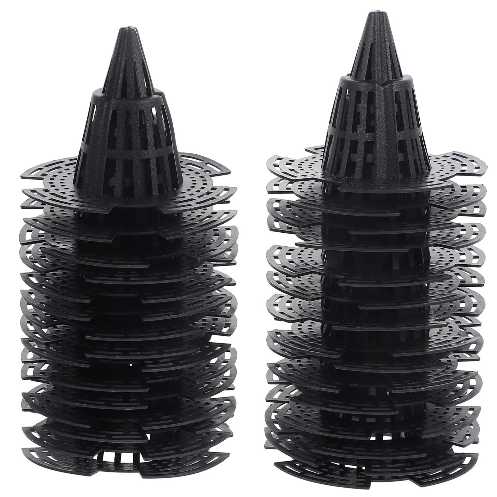 

30pcs Cone Flower Pot Hole Mesh Pads Planter Inserts for Pots Bonsai Mats Plastic Grid Bottom Cushions Plant Accessories Garden