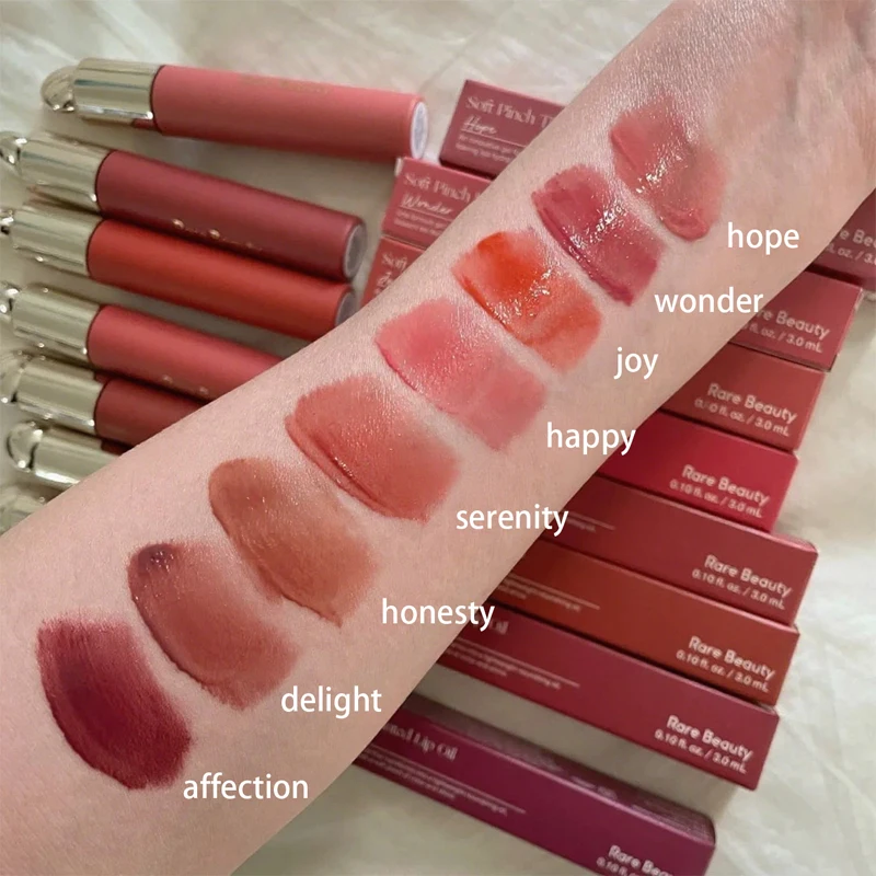 نادر الجمال أحمر الخدود الصقيل ترطيب السائل سعيد ملمع الشفاه لامع تسليط الضوء على المخفي خفيفة الوزن مرآة ماكياج مستحضرات التجميل