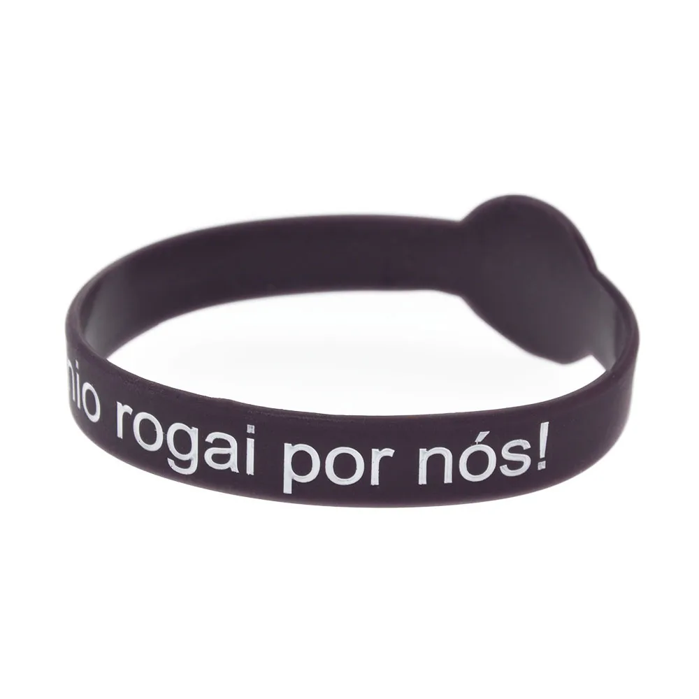 25 Stück St. Antonius 'Rogai Por Nos' Jesus Silikon-Armband Uhrenform-Design Katholischer Andachts-Schmuck Armband – Detail 3