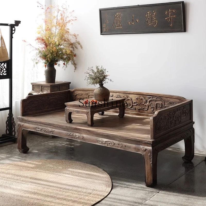 

Double sofa bed solid wood Chinese concubine collapse Ming and Qing classical living room