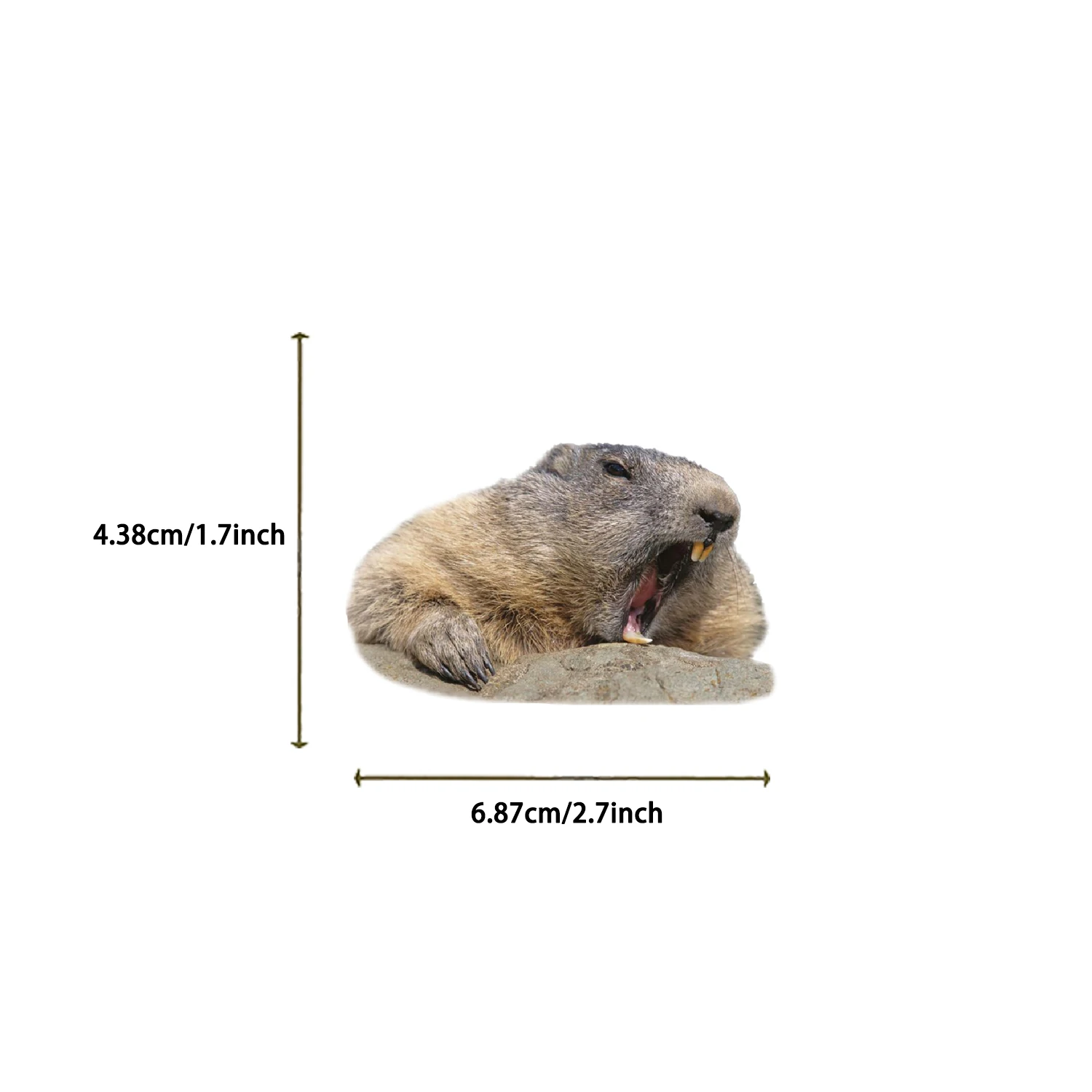 50PCS Groundhog Graffitiสติกเกอร์สําหรับแล็ปท็อปโทรศัพท์กีตาร์สเก็ตบอร์ดสติกเกอร์กันน้ํามือวาดสัตว์น่ารักDecal