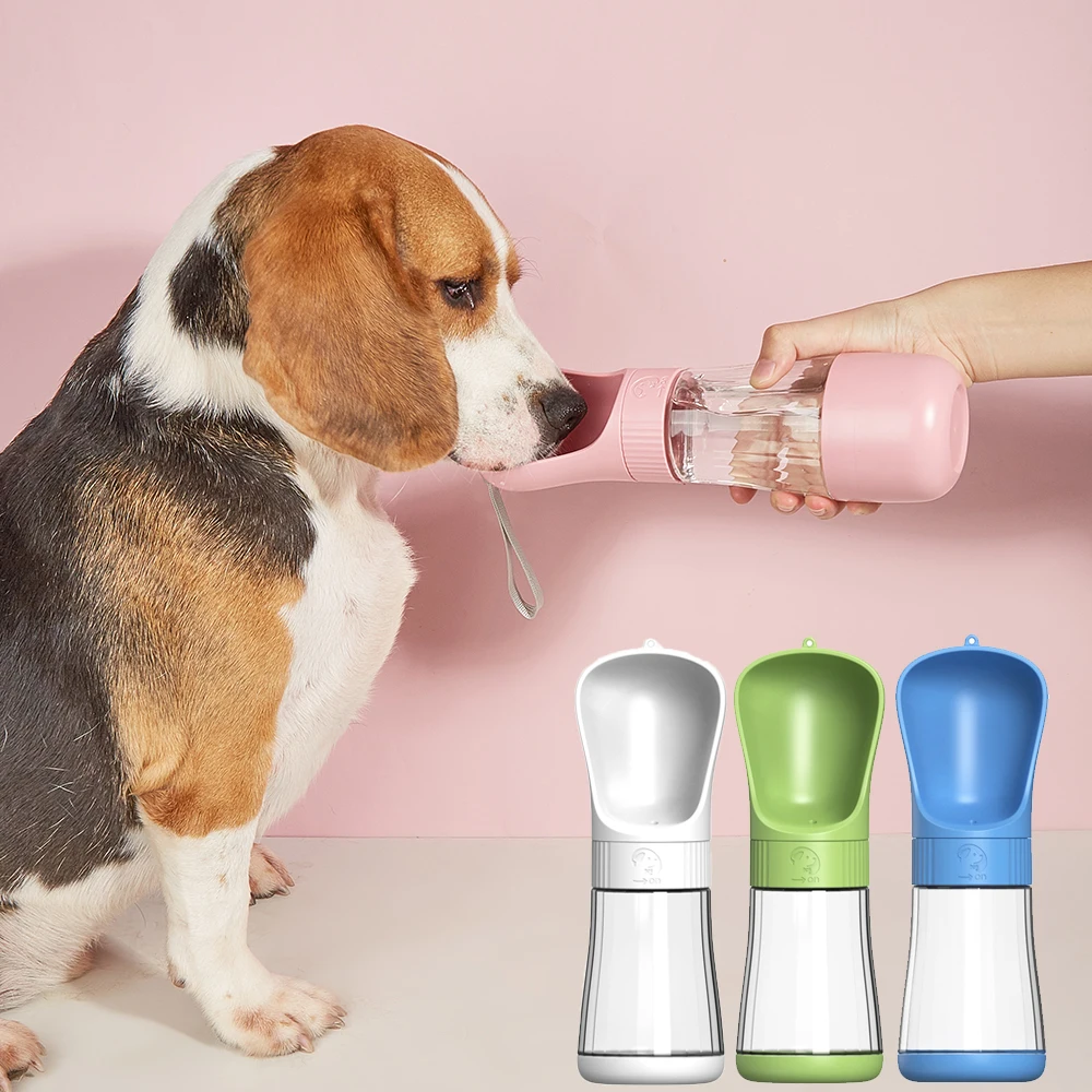 Portable 2 in 1 Dog Water Bottle For Small Large Dogs Cat Outdoor Walking Puppy Drinking Food Bowl French Bulldog Pet Supplies