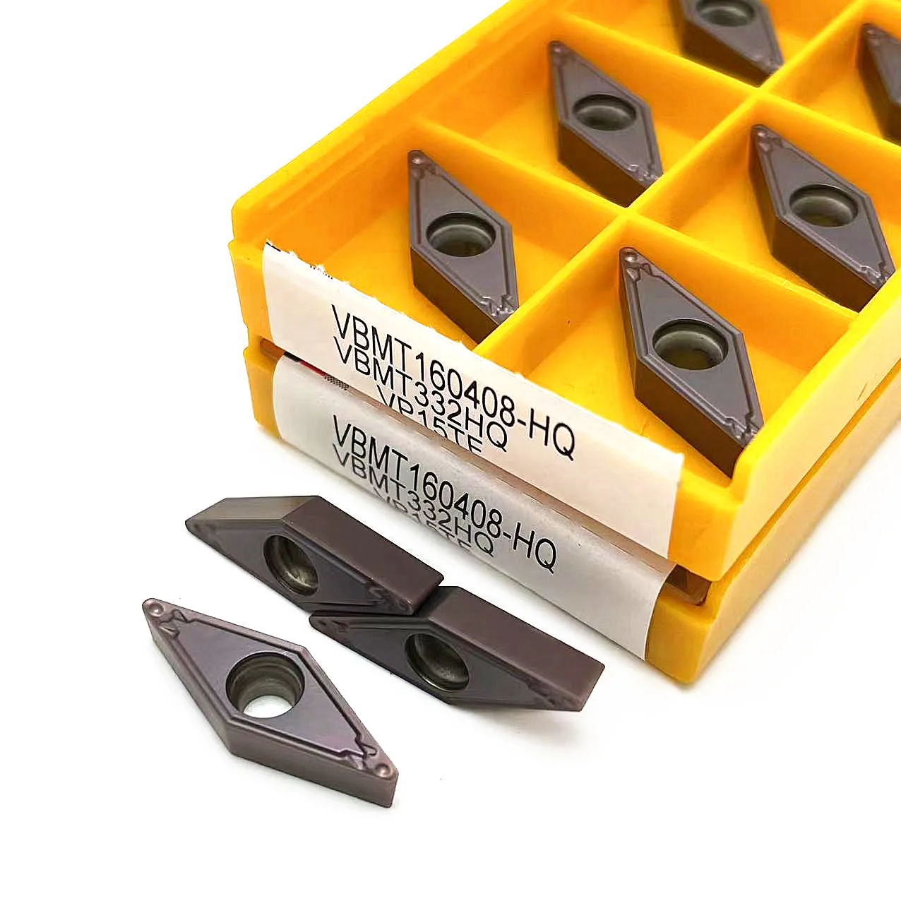 VP15TF VBMT160408 VBMT160404ใบมีดเพชรเครื่องมือกลึงภายนอก mesin bubut CNC การหมุนแทรกสำหรับเหล็กสแตนเลส VBMT160404