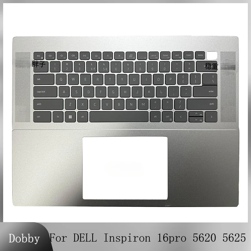 

New US Keyboard For DELL Inspiron 16pro 5620 5625 Laptop Keyboard with Palmrest Upper Cover Case Silver US Layout Backlit 0HJ5PC