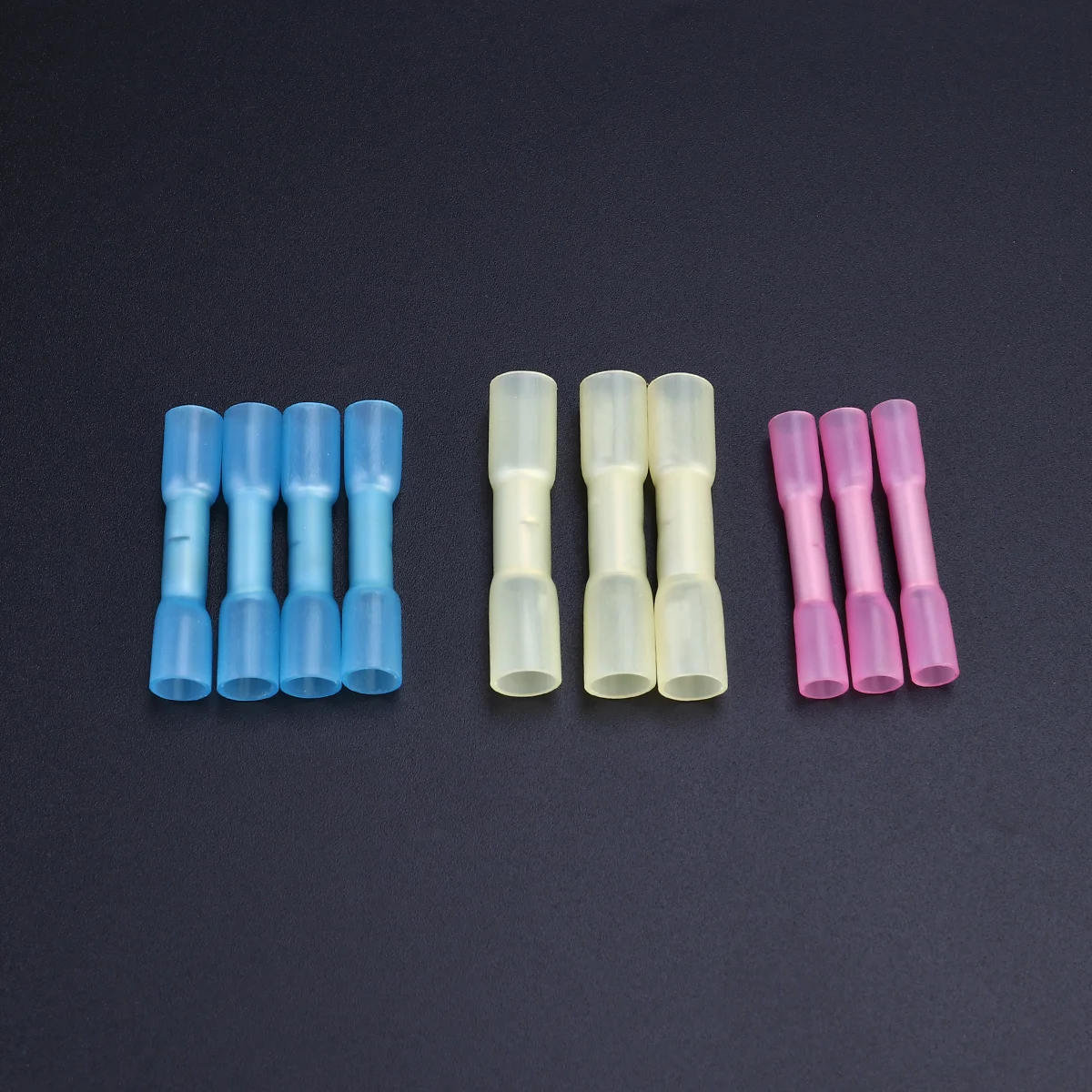 

50Pcs Insulated Waterproof Heatshrinkable Butt Connectors Set for Effective and Safe Wire Connections Mixed Color