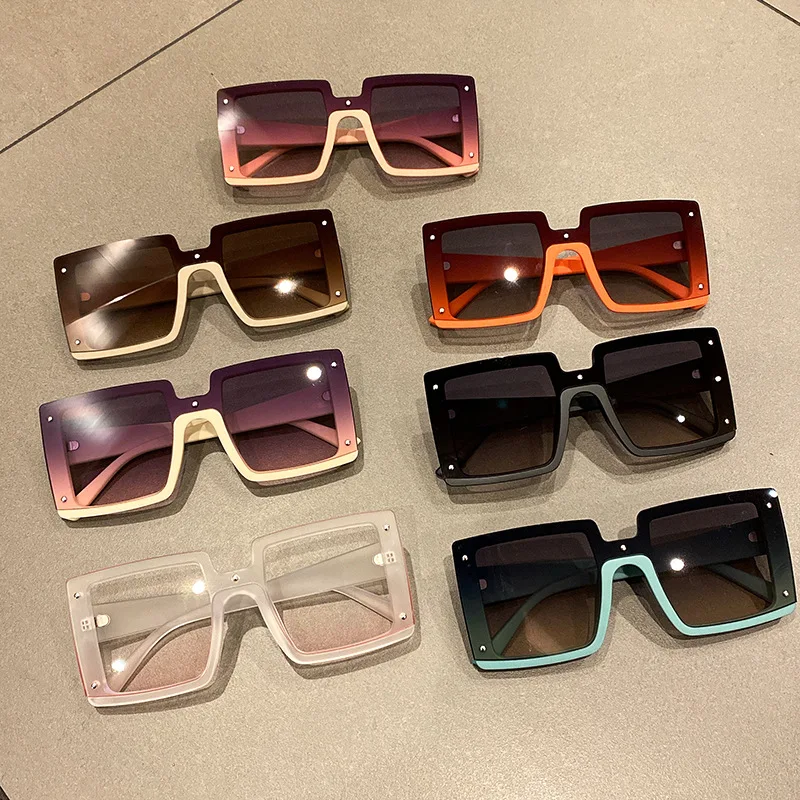 

Oversized Square Men's and Women's Trendy Glasses Fashion Luxury Brand Design Casual Fashion Sunglasses Lunettes De Soleil Homme