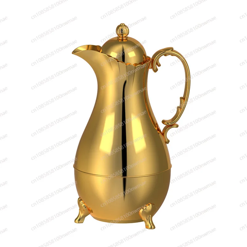 

Thermos high-end thermos pot Middle Eastern golden kettle long-lasting insulated coffee pot set