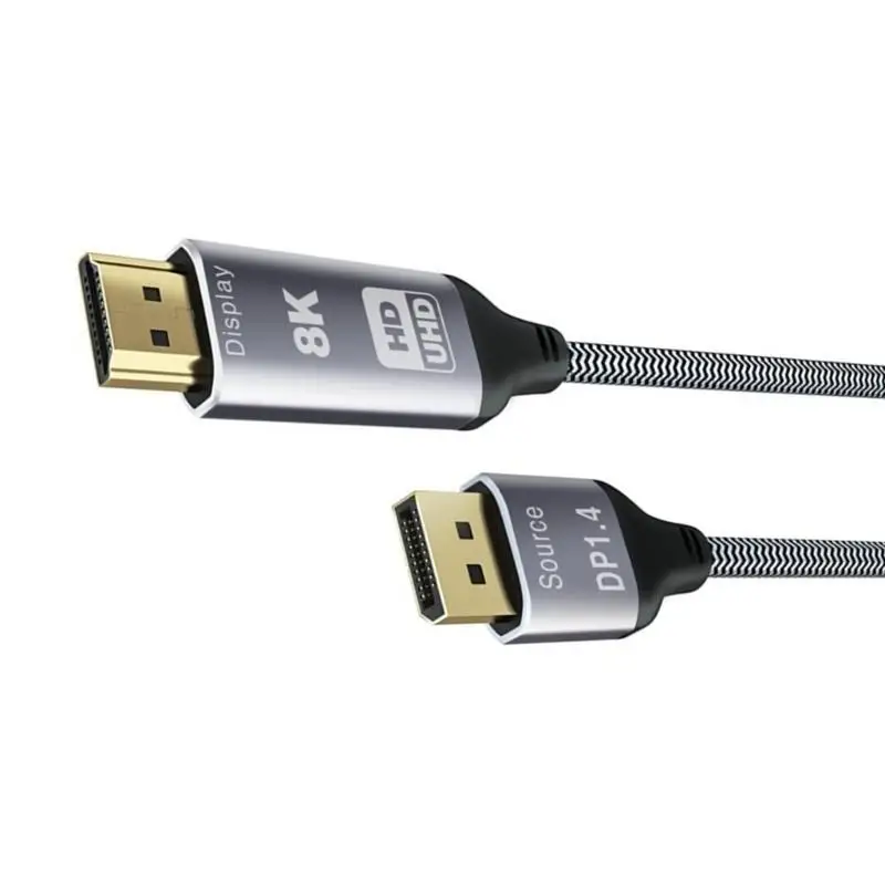 

652F 8K@30Hz 1.4 to HDMIcompatible 2.1 Adapter Cable for UHD Video Streaming
