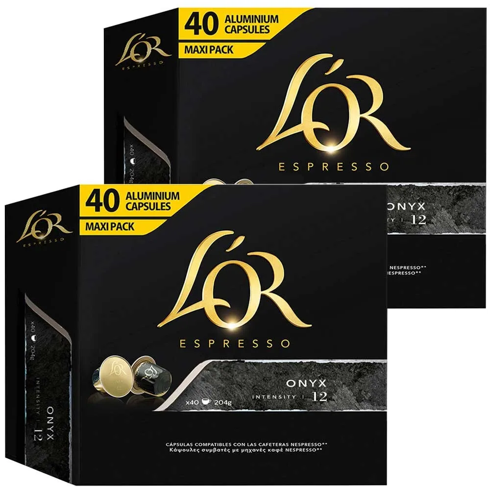 Onyx L\'OR 80 Cápsulas Maxi Pack compatibles nespresso