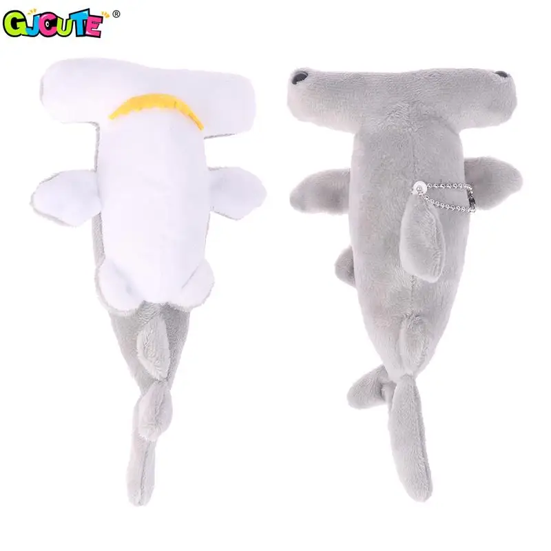 1Pc 18cm Cute Plush Hammerhead Shark Toy Soft Stuffed Animal Key Chain For Birthday Gifts Doll Gift For Children